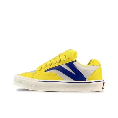 VFDF Anti Slip Wear Resistant Low Top Skateboard Shoes Unisex Yellow