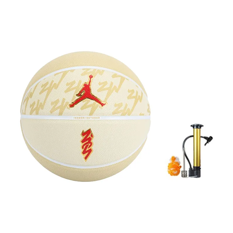 Nike Artificial Leather Basketball Gold White Size 7 Training-1