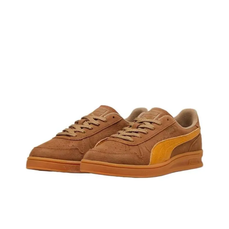 PUMA Indoor R Suede Chocolate Chip Sport Yellow-2