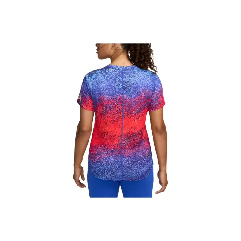 Nike Usa One Women's Nike Dri FIT Running Short Sleeve Top-1