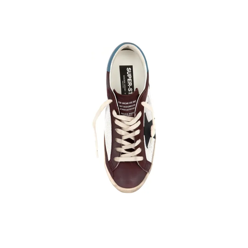 Golden Goose Super Star Low Top Skateboard Shoes Men's Red-4