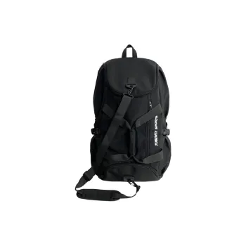 Tong Tong Rabbit Composite Cloth Backpack Black/Gray/Ecru/Blue