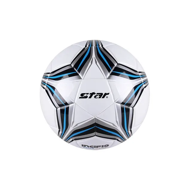 Star Size 4 Soccer PU Seamless Thermal-bonding Kids' Blue Black White-0