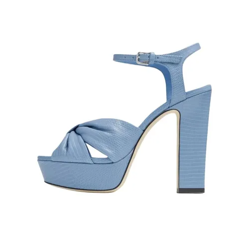 Jimmy Choo Heloise Strap Sandals 12cm Women's Blue
