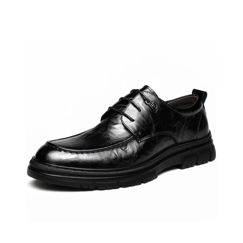 CHINT Dress Shoes Men Low Top Black, Brown-1
