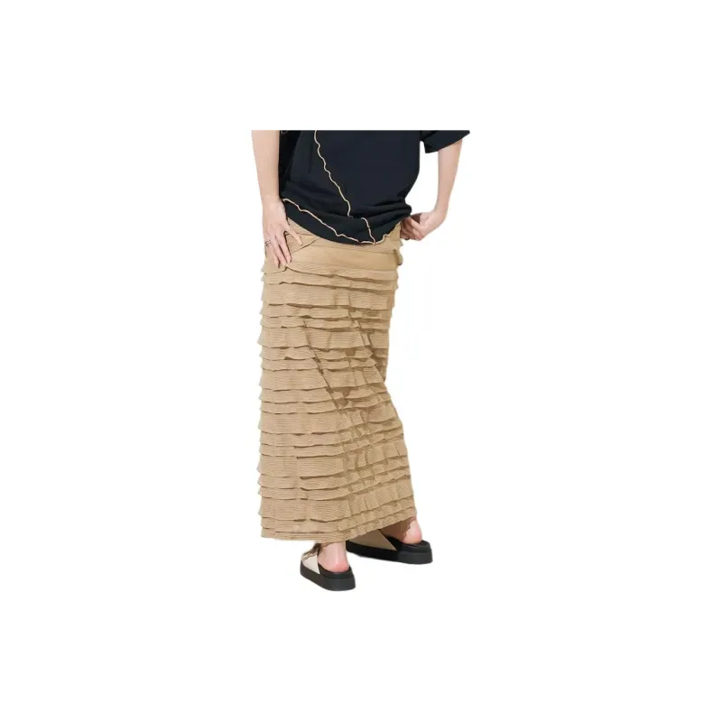 FREAK'S STORE Casual Long Skirt Women's Light Umber-1