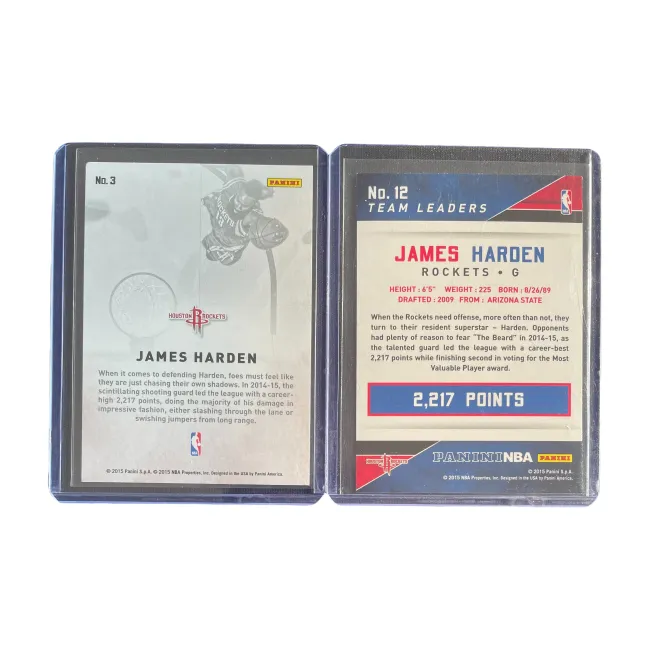 PANINI 2015 Rocket James Harden Slam Dunk Special Card 2 Pieces Basketball Star Card Product Access Sports Cards 2 Pcs-1