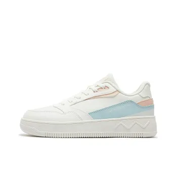 361° Anti-Slip Wear-Resistant Low-Top Skateboard Shoes Women's Feather White Thin Blue Yarn