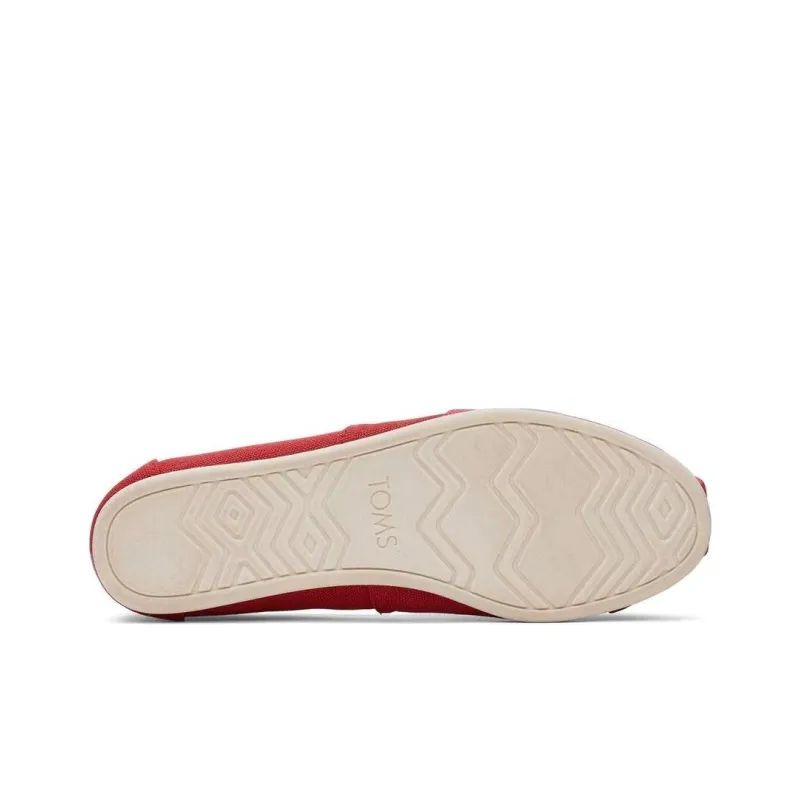 Toms Alpargata Casual Single Shoes Women's Red-5