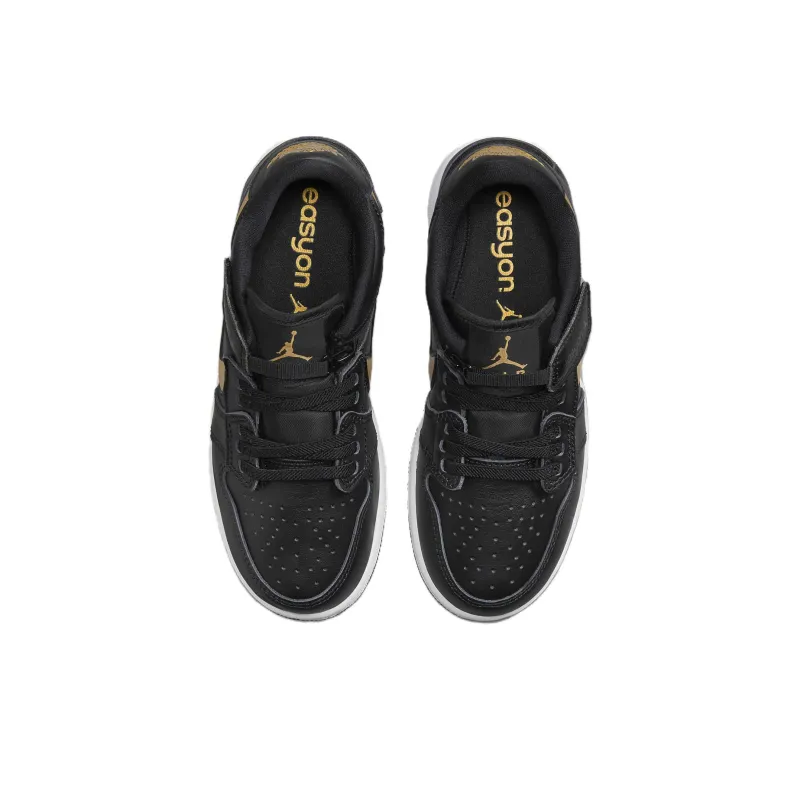 Jordan Air Jordan 1 Non-slip Wear-resistant Shock Absorption Low-Top Vintage Basketball Shoes Women's Black-3