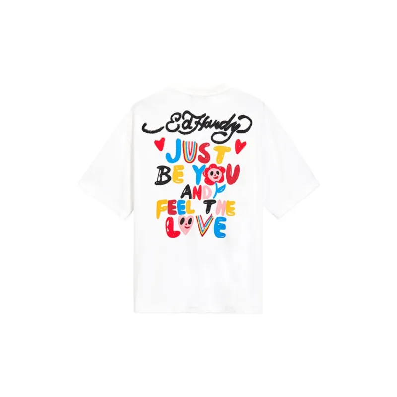 Ed Hardy T Shirts Women's White-1