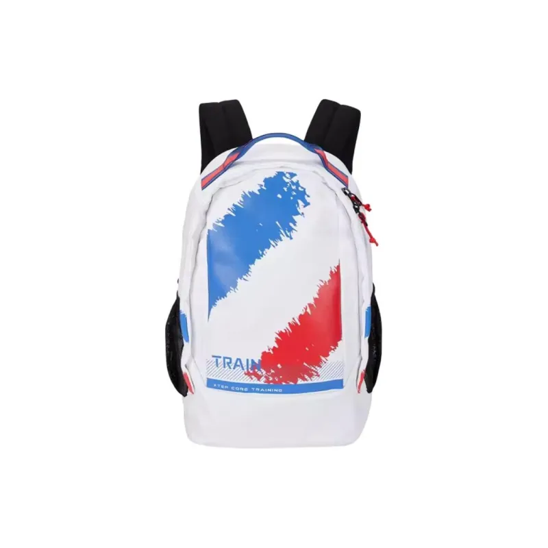 XTEP Variety Training Collection Textile With Polyester Backpack Regular Unisex White Blue/Green/Black-7