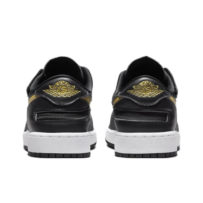 Jordan Air Jordan 1 Non-slip Wear-resistant Shock Absorption Low-Top Vintage Basketball Shoes Women's Black-4