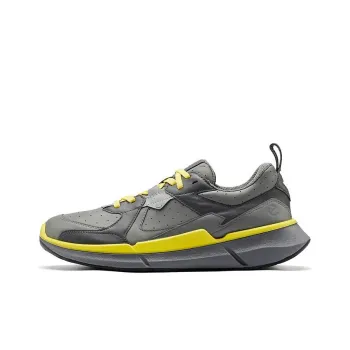 Ecco Cushioning Wear Resistant Low Top Running Shoes Men's Gray