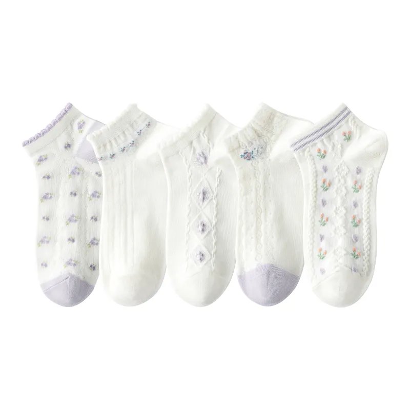 Caramella Ankle Socks Women's 5 Pack-0