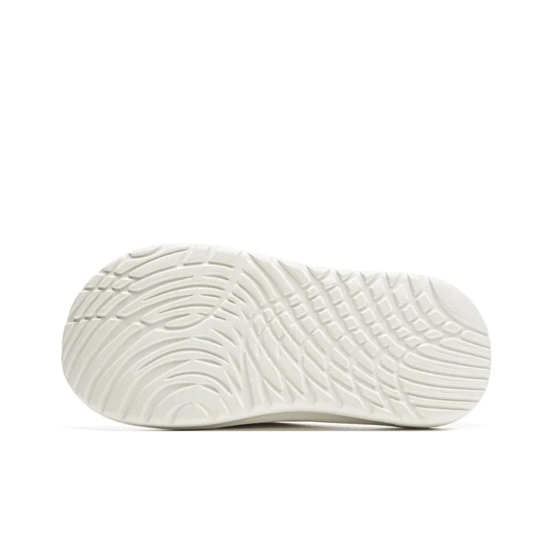 LiNing EVA Abrasion Resistant Slip Resistant Flip Flops Unisex White-6