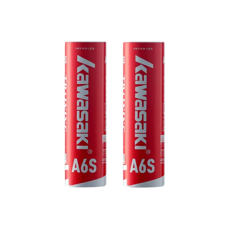 Kawasaki 6 Pack Goose Feather Indoor Outdoor Windproof Shuttlecocks-2