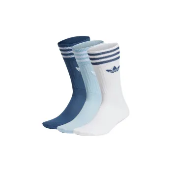 Adidas Originals Solid Crew Sock Knee High Socks Unisex 3 Pack