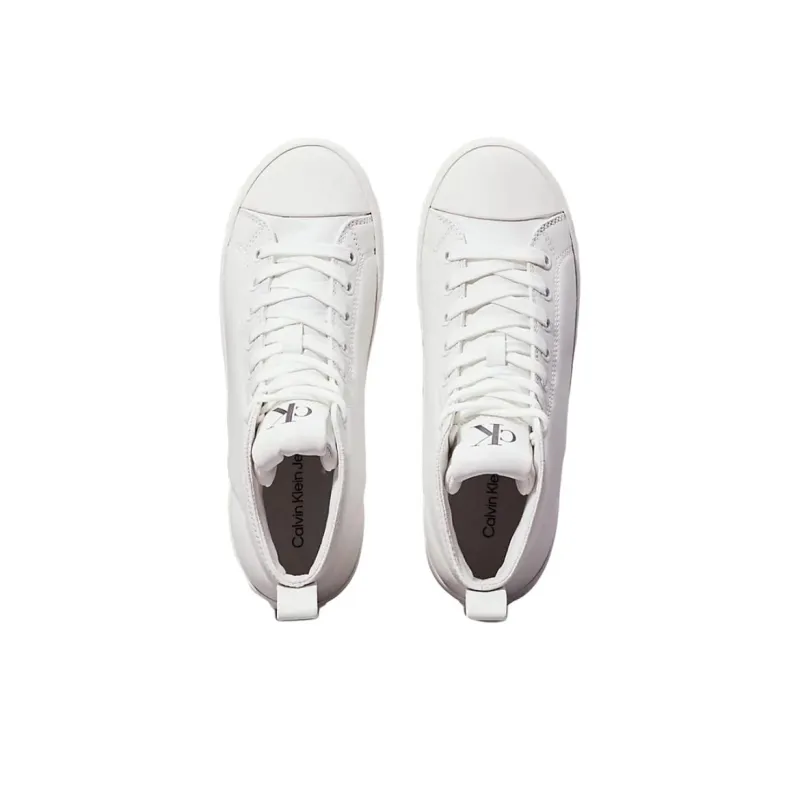 CKJ CALVIN KLEIN JEANS High Top Casual Shoes Women's White-3