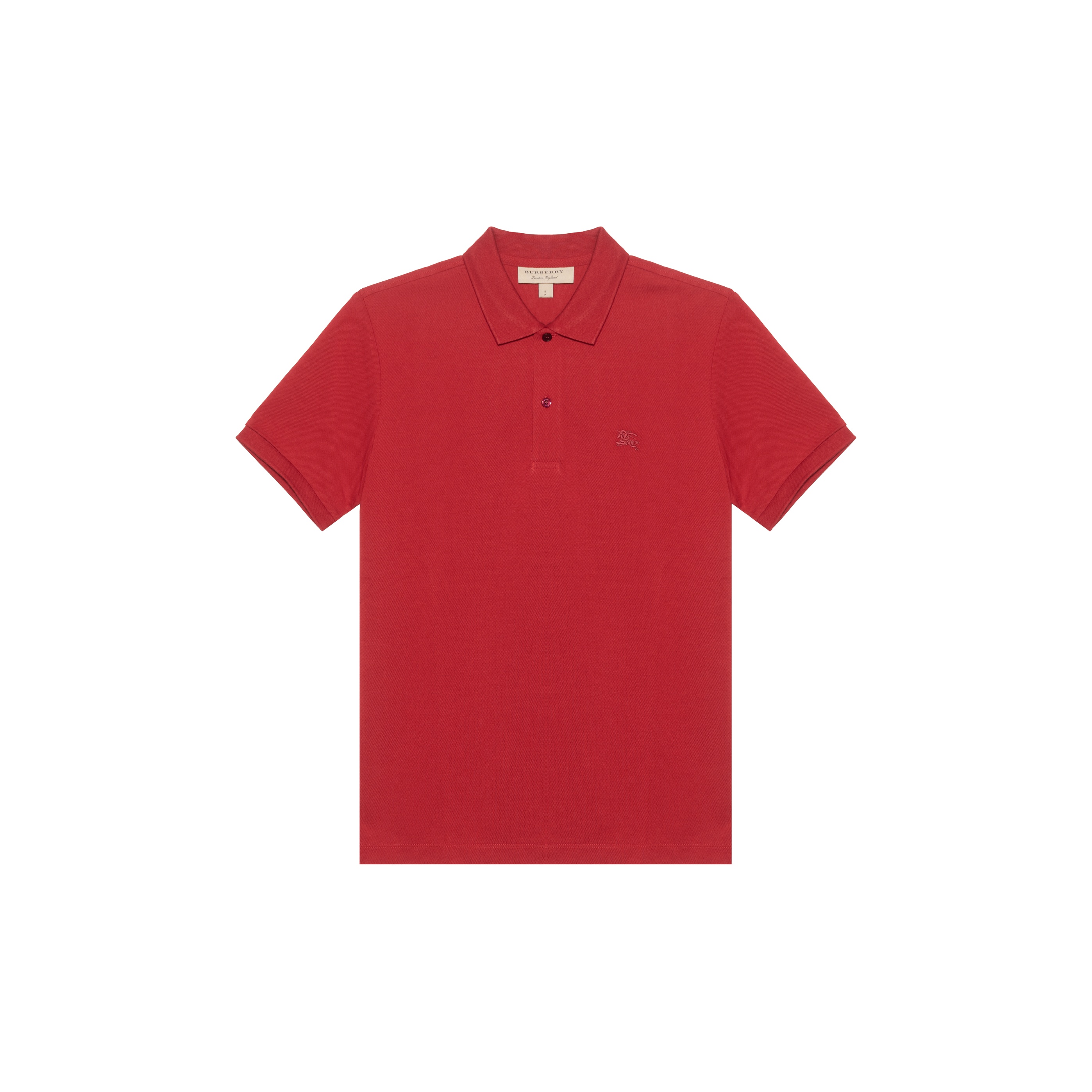 Burberry polo shirt red on sale