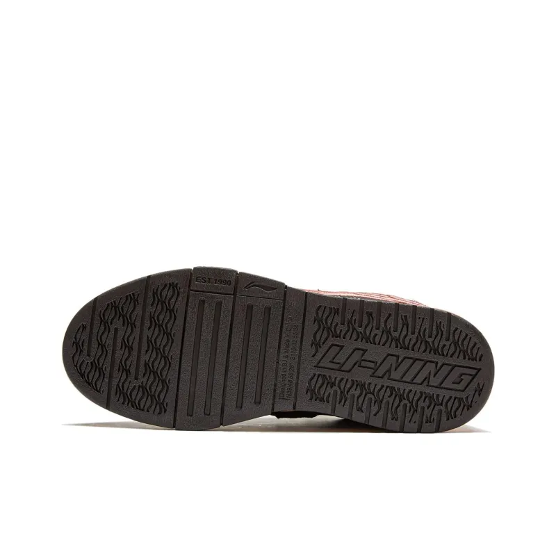 LiNing Wave Pro Abrasion Resistant Slip Resistant Low Top Skateboard Shoes Women's Black-6