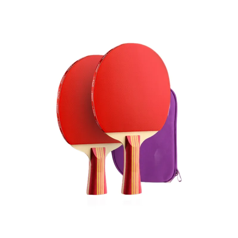 DHS Ping Pong Paddles Unisex Pure Wood Red-4