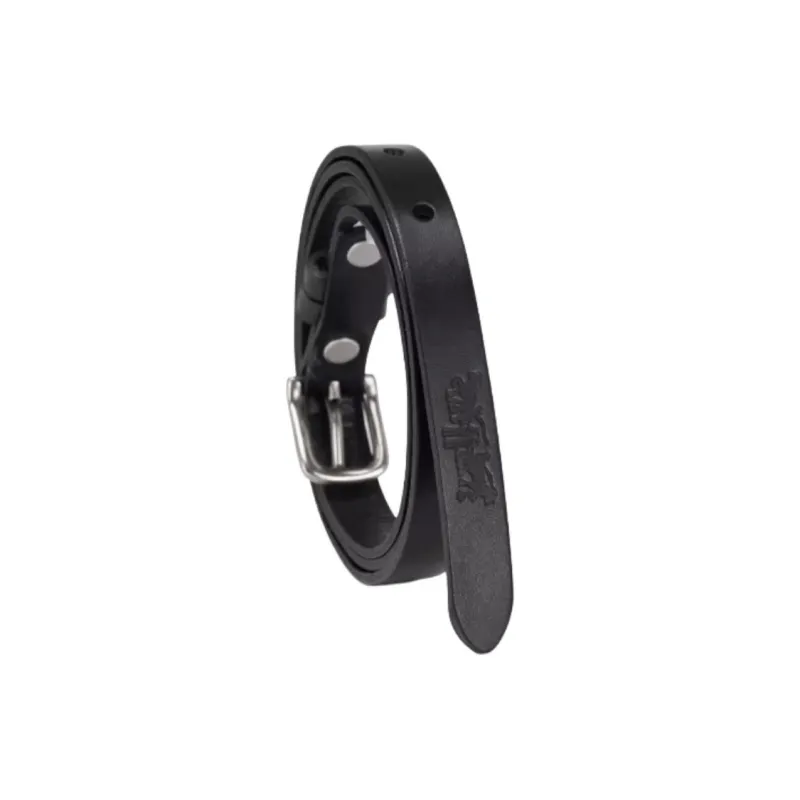 Levi’s Brand Logo Cow Leather Leather Belts Women's Black-2