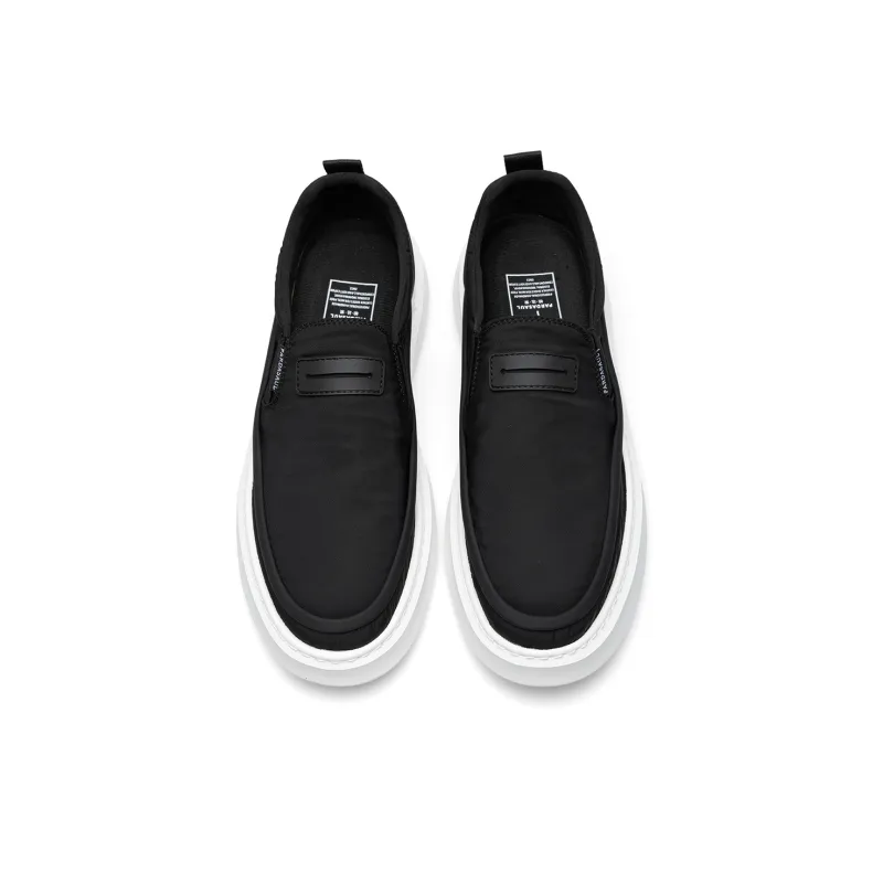 PARDASAUL Slip Resistant Low Top Canvas Shoes Men's Black-3