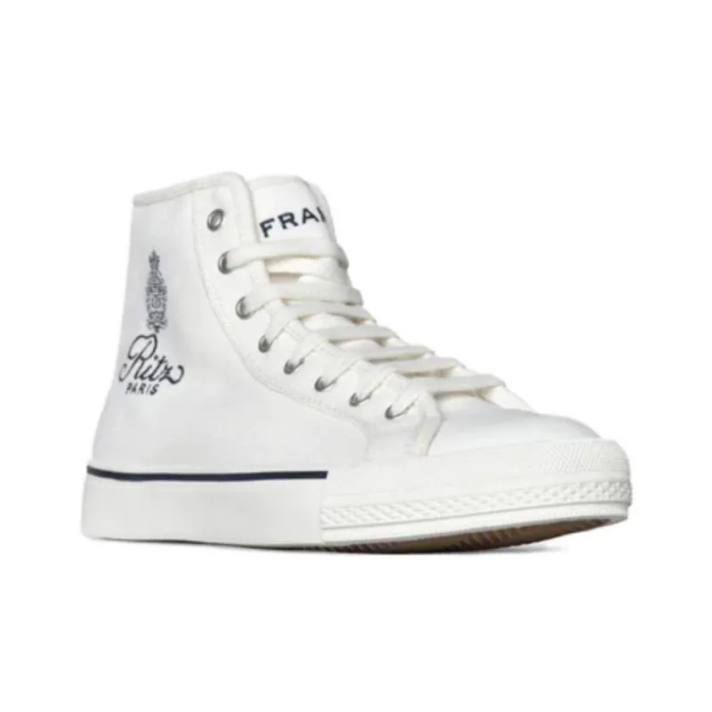 FRAME Frame X Ritz High-Top Skateboard Shoes Unisex White-3