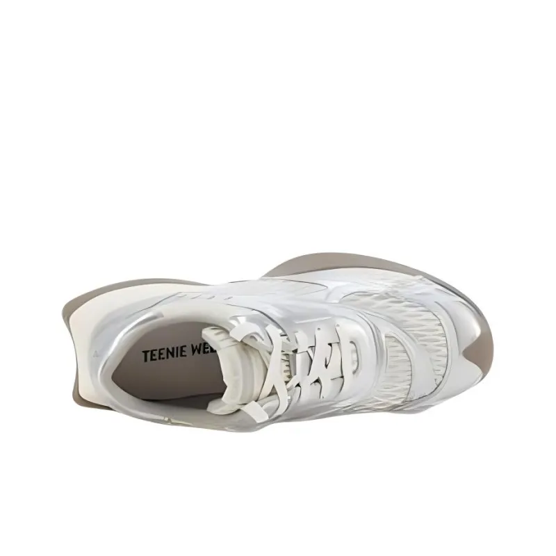 Teenie Weenie Breathable Low Top Casual Shoes Women's Beige Silver-3