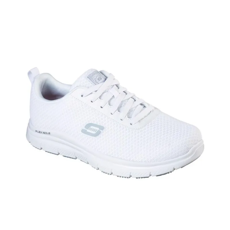 Skechers Work Flex Advantage Bendon SR Slip Resistant, Abrasion Resistant, Breathable Low Top Casual Shoes Men's White-3