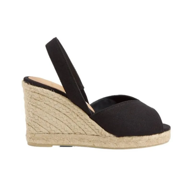 Castañer One Strap Sandals Women's Black-1