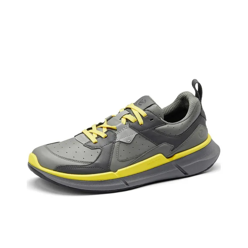 Ecco Cushioning Wear-Resistant Low-Top Running Shoes Men's Gray-2