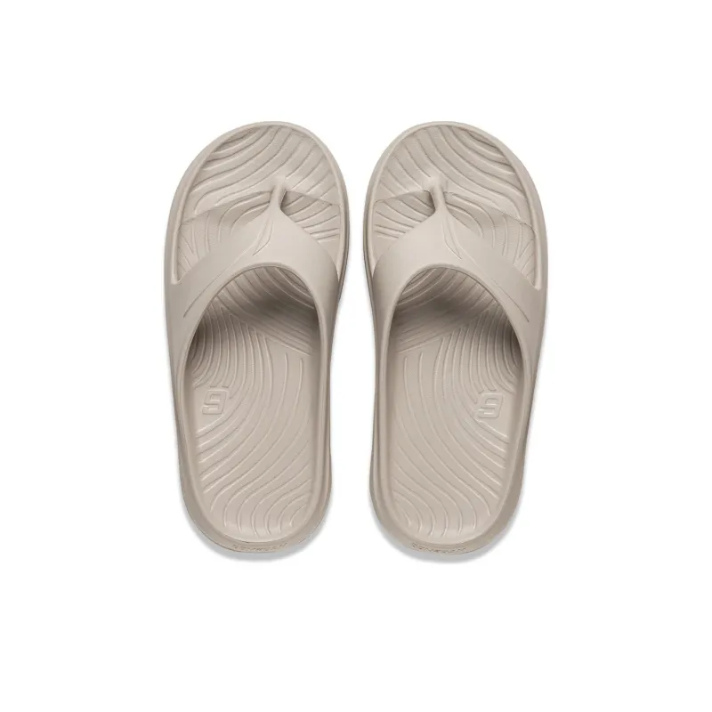 LiNing Abrasion Resistant Slip Resistant Flip Flops Unisex Gray-4