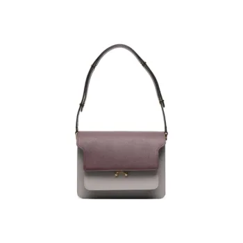 MARNI Trunk Colour-Block Foldover Top Tote Bag