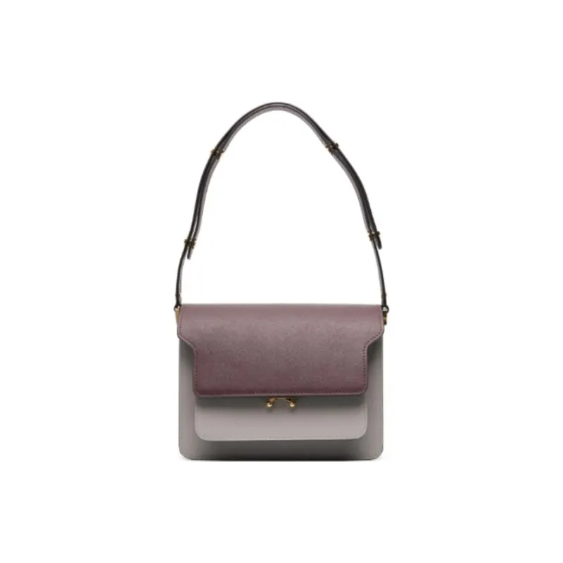 MARNI Trunk Colour Block Foldover Top Tote Bag-0