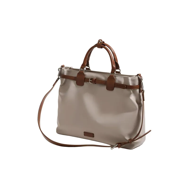 H YXIANG Artificial Leather Briefcases Unisex Ecru/Coffee/Black/Gray-17