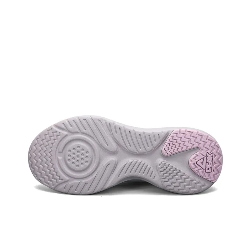 PEAK Cushioned Wear Resistant Slip Resistant Running Shoes Women's Smoke Gray-4