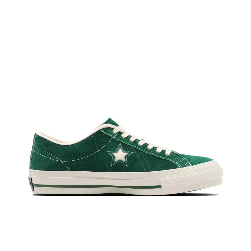 Converse One Star Anti Slip Wear Resistant Low Top Canvas Shoes Unisex Green-1