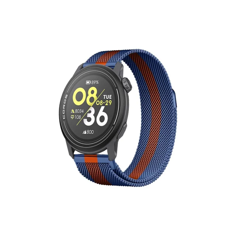 FZRT COROS Compatibility Watch Band Stainless Steel Metal Beige Blue Magnetic Steel Band Metal-6