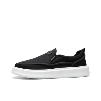 PARDASAUL Slip Resistant Low Top Canvas Shoes Men's Black