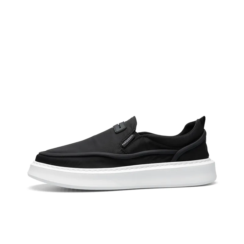 PARDASAUL Slip Resistant Low Top Canvas Shoes Men's Black-0