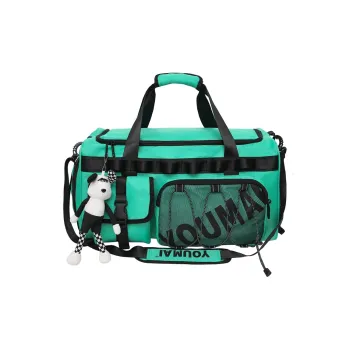 Alcohol Dragon Nylon Travel Bag Unisex Black Ecru/Army Green/Turquoise/Red/Yellow/Pink