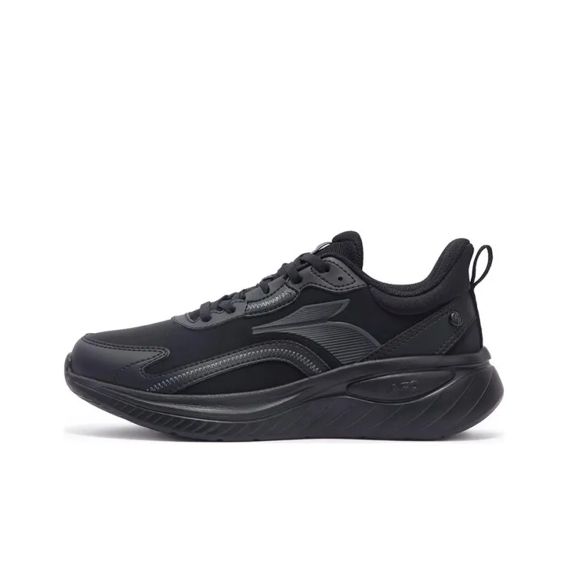361° Anti Slip Wear Resistant Low Top Casual Running Shoes Women's Obsidian Black-0