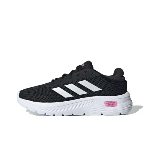 Adidas CLOUDFOAM COMFY Running Shoes Women's Low-Top Black/White/Blessing Pink