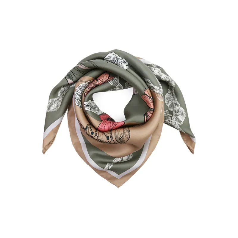 MARJAKURKI Silk Scarves Women's-1