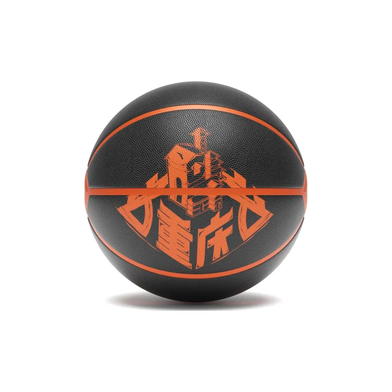 Anta Palm Madness PU Basketball Black Orange Size 7 Training Match-2