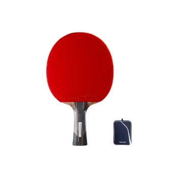 DECATHLON Ping Pong Paddles Unisex Shakehand Grip+Racket Cover