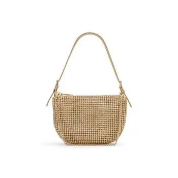 ALDO Polyester Shoulder Bag Regular Women's Gold