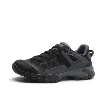 ELLE HOMME Hiking / Trekking Shoes Men Low Top Black Gray Color